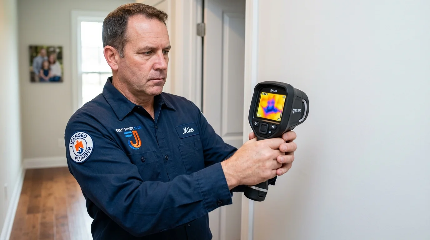 Thermal imaging leak detection by Johns Plumbing LLC in Colonial Heights